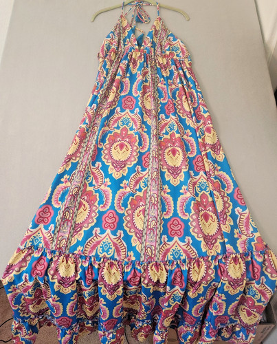 Boho paisley halter maxi - boho,