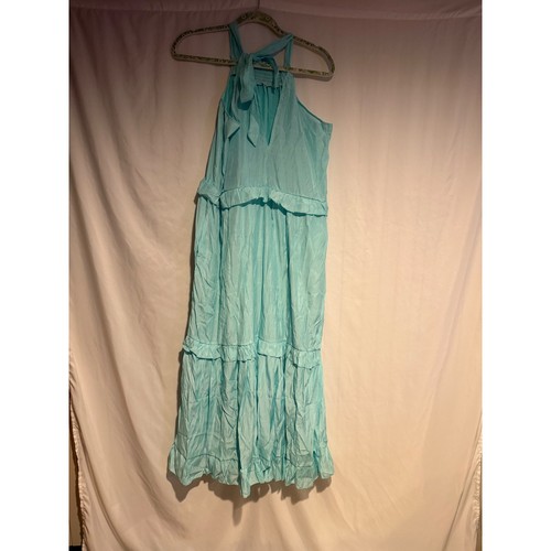 Light blue halter neck - light, tiered