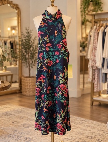 Nwt floral maxi dress halter - floral,
