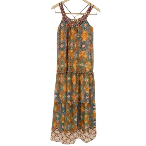 Boho maxi halter tiered - maxi,